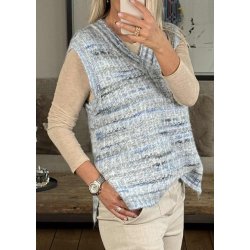 Bilo Knit Vest- Blue Multi
