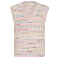 Bilo Knit Vest- Pink Multi