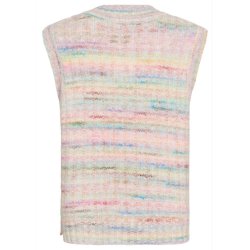 Bilo Knit Vest- Pink Multi