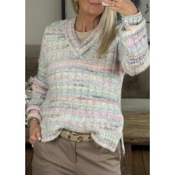 Bilo Pullover- Pink Multi