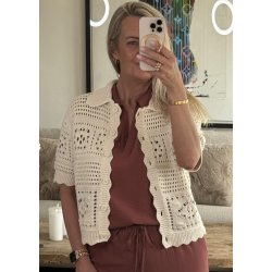 Bindi  S/S  Re Short Cardigan- Birc