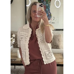 Bindi  S/S  Re Short Cardigan- Birc