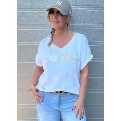 Boheme Cotton T-shirt- White 