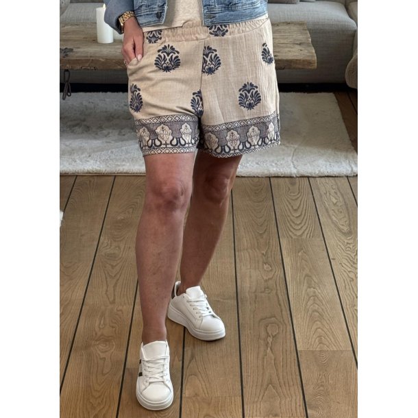 Boho Shorts 55266- Beige