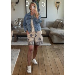 Boho Shorts 55266- Beige