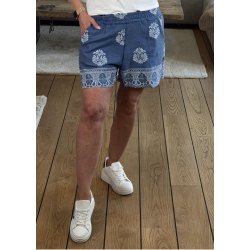 Boho Shorts 55266-  Blue