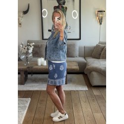 Boho Shorts 55266-  Blue
