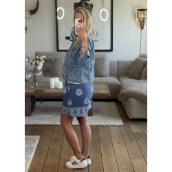 Boho Shorts 55266-  Blue