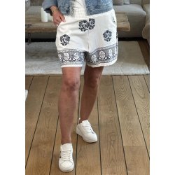 Boho Shorts 55266- White