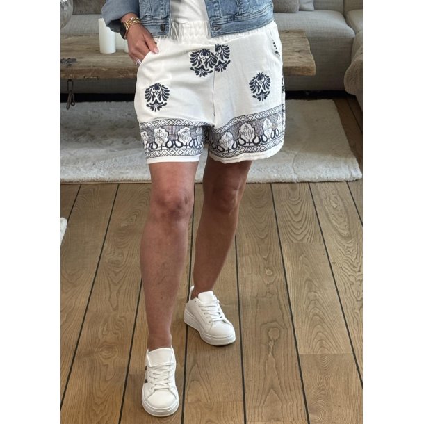 Boho Shorts 55266- White