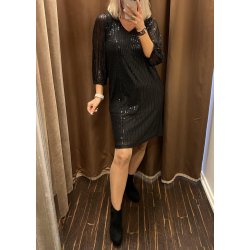 Bolette Sequin Dress- Black