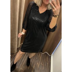Bolette Sequin Dress- Black