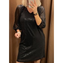 Bolette Sequin Dress- Black