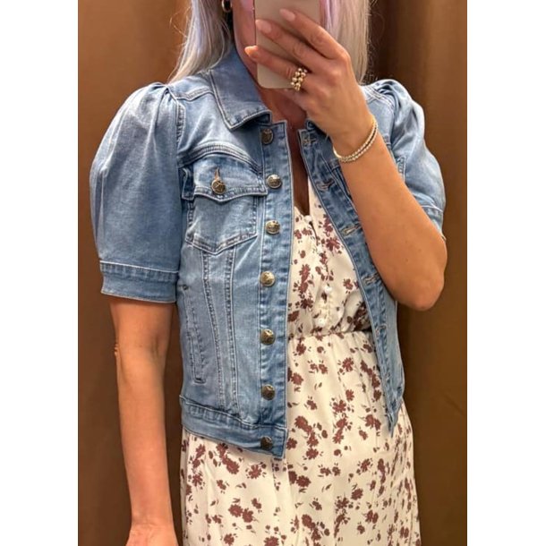 Briana ss Jacket- Light blue wash