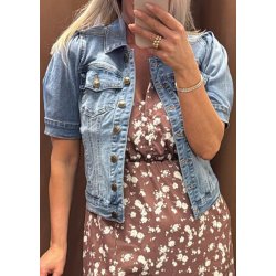 Briana ss Jacket- Light blue wash