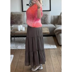 Britt SS Knit Pullover- Pink