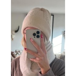 Cable Knitted Hut- Beige
