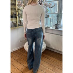 Camilla LS Rip T-shirt- Spring gardenia