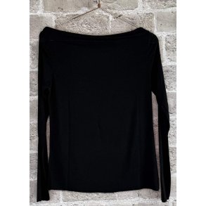 Cash Waterfall Blouse- Black