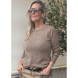 Cashie Pullover- Desert Taupe Melange