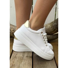 Casuel Sneakers- White/Gold