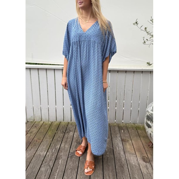 Chana Loose Dress- Jeans blue