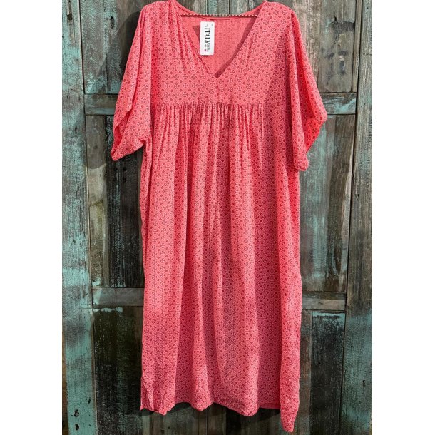 Chana Loose Dress- Coral