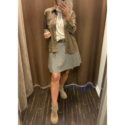 Checka Skirt-Brown Check