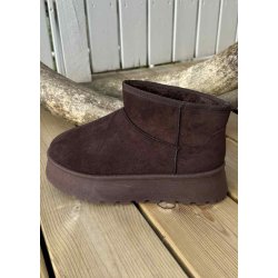 Chunky Teddy Boots 9165- Brown