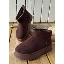 Chunky Teddy Boots 9165- Brown