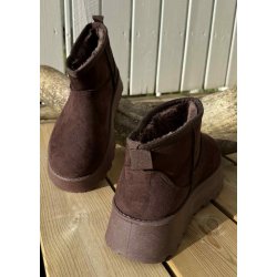 Chunky Teddy Boots 9165- Brown