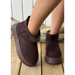 Chunky Teddy Boots 9165- Brown