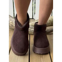 Chunky Teddy Boots 9165- Brown