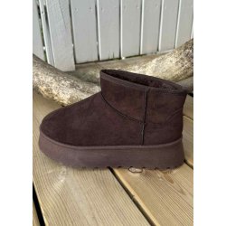 Chunky Teddy Boots 9165- Brown