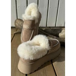 Chunky Teddy Shoes 9007-Khaki