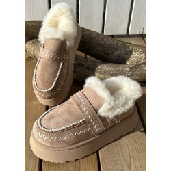 Chunky Teddy Shoes 9007-Khaki