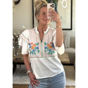 Cinda Blouse- Spring Gardenia