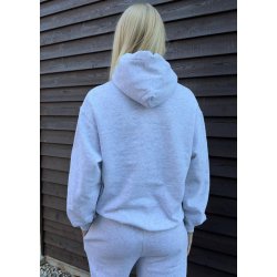 Classic Hooded Sweat-Heather Grey
