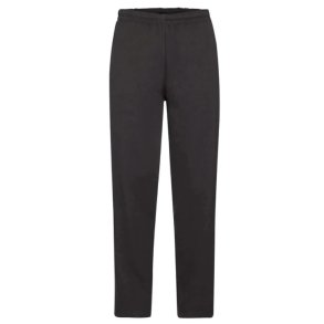 Classic Open  Hem Jog Pants- Black
