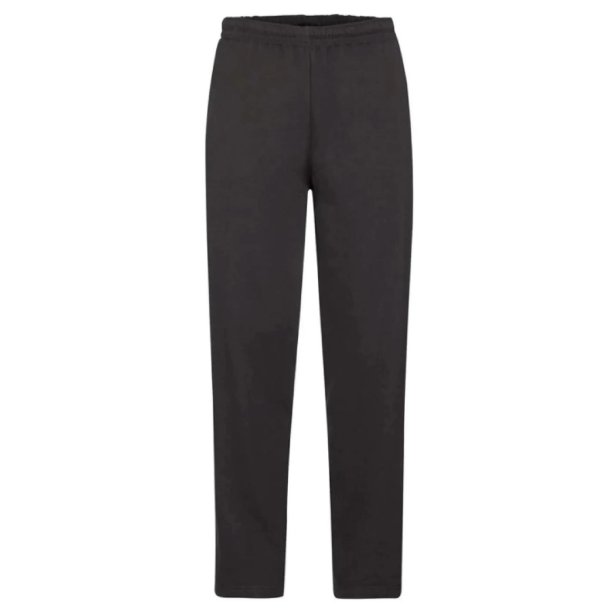 Classic Open  Hem Jog Pants- Black
