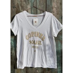 Copines Cotton T-shirt- white