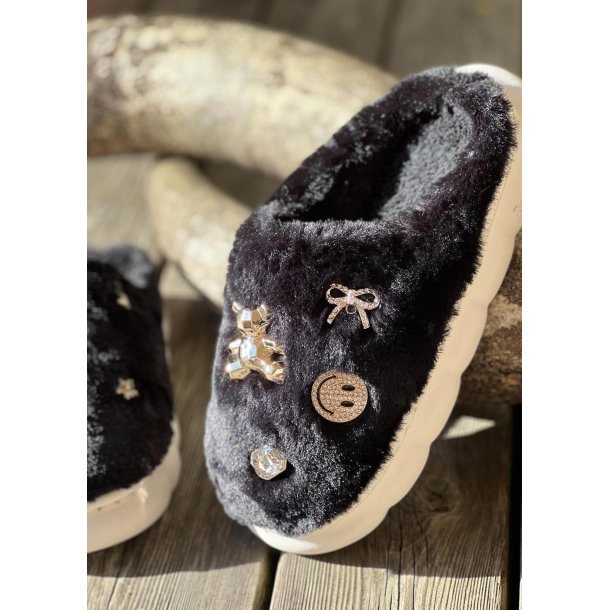 Cozy Slippers- Black