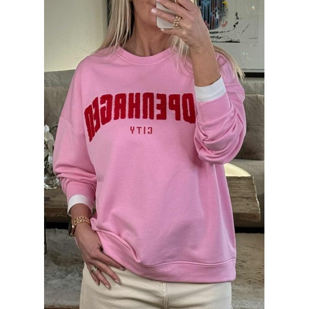 Cph City Sweatshirt- Pink