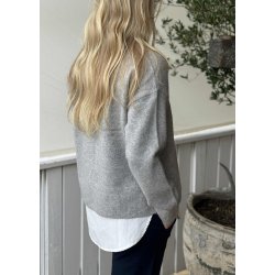 Delphine Collar Top- Spring gardeni