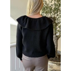 Denisi l/s lo Knit Cardigan-Black