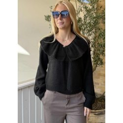 Denisi l/s lo Knit Cardigan-Black