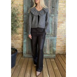 Denisi l/s lo Knit Cardigan-medium Grey Melange