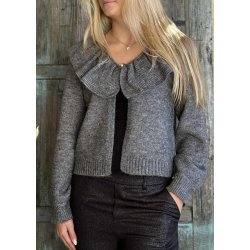 Denisi l/s lo Knit Cardigan-medium Grey Melange