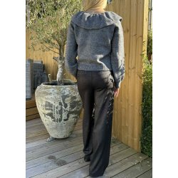 Denisi l/s lo Knit Cardigan-medium Grey Melange