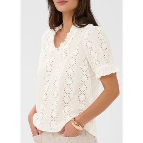 Dona Blouse-Chalk